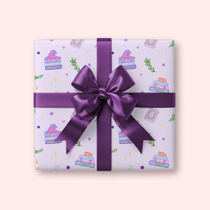 Pastel Witch Wrapping Paper for wholesale by Peach and Mimi