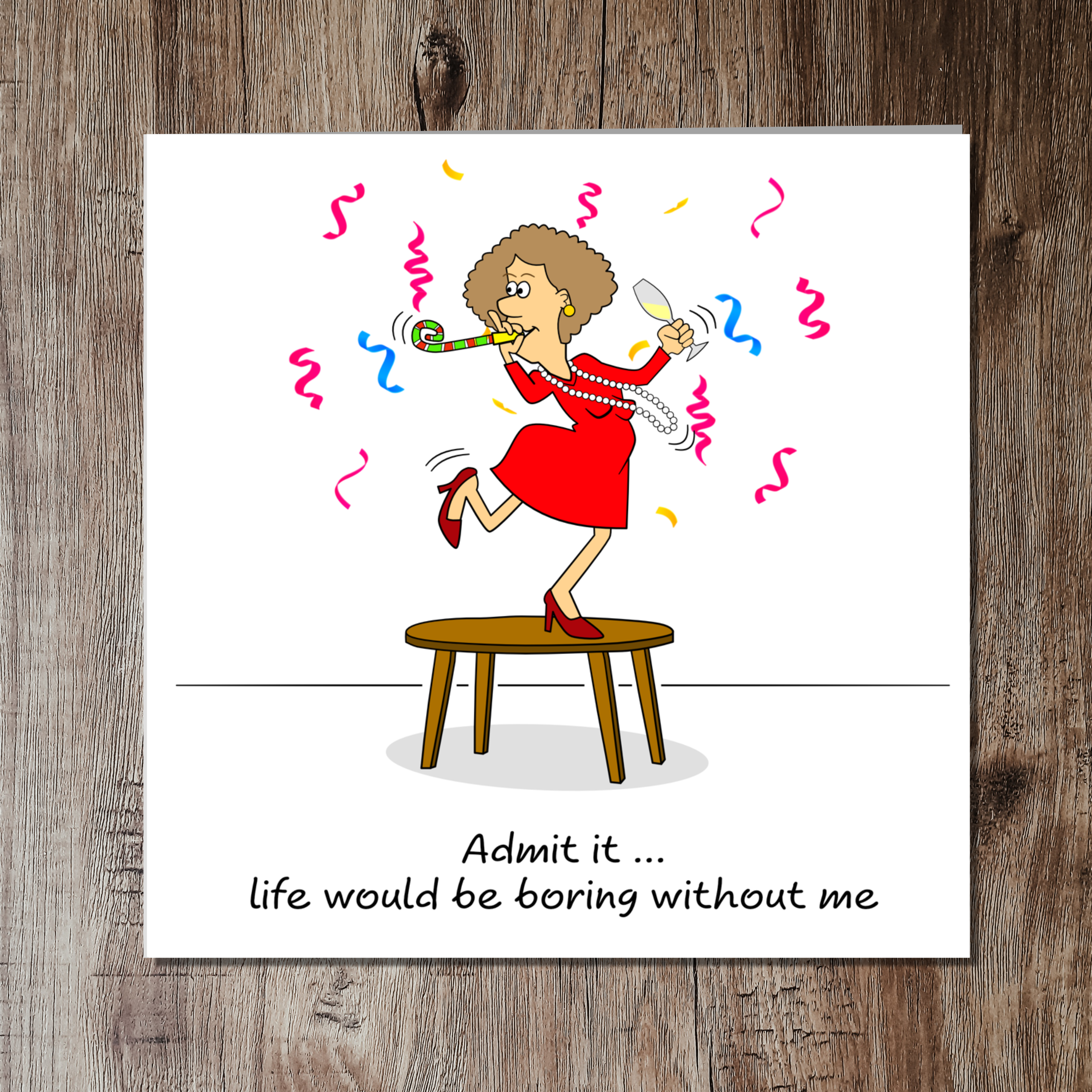 Swizzoo Cards - Wholesale Birthday Card - Funny Birthday Card Friendship for Husband, Boyfriend, Girl Friends, Female and BFF Fun Party  Not Boring2