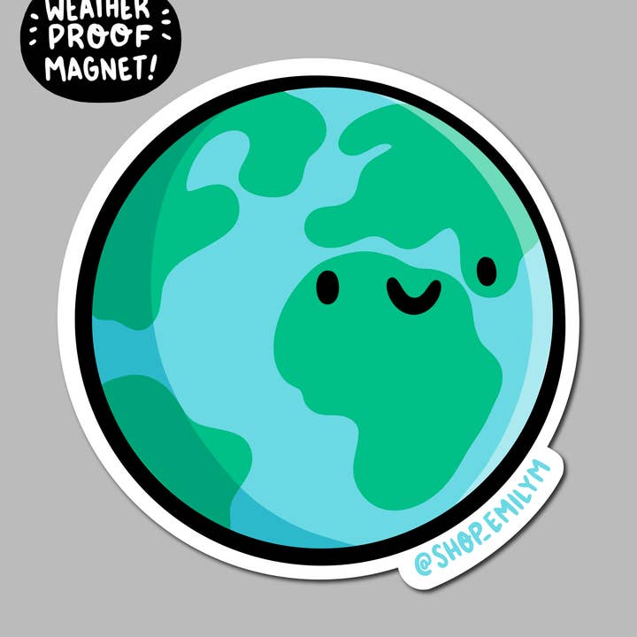 Erde wetterfester Magnet für den Großhandel von Shop Emily M