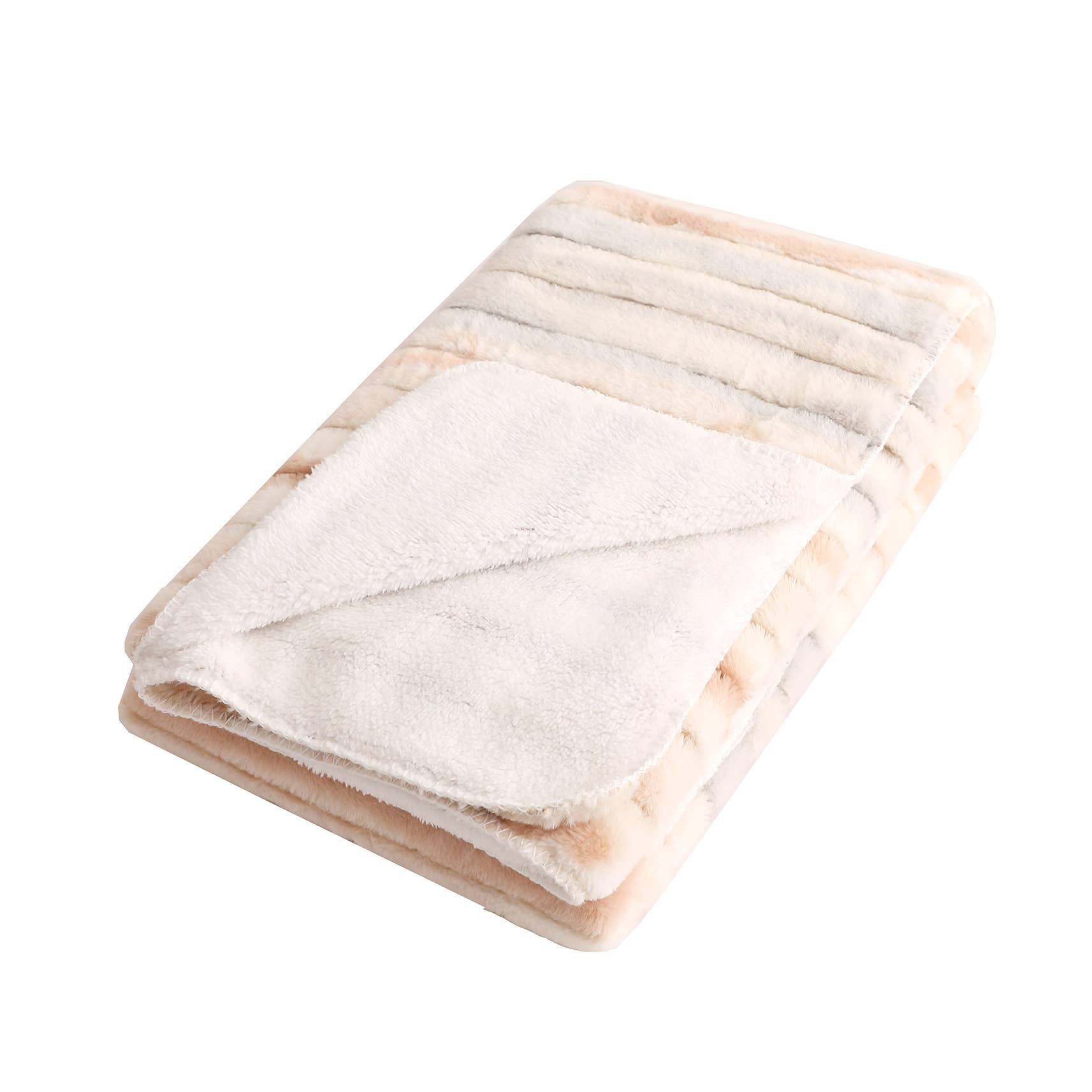 Duke Imports - Wholesale Throw Blanket - "S'mores" Faux Fur Plush Throw Blanket -50"x70"5
