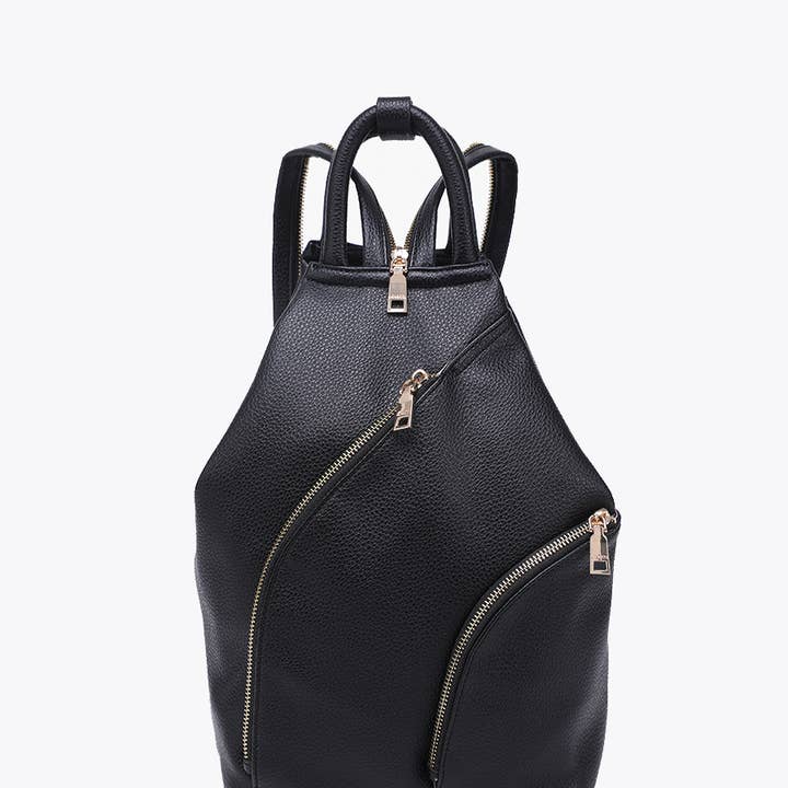 Jen & Co. - Wholesale Backpack - Women's - BP2687 Maura Diagonal Zipper Backpack