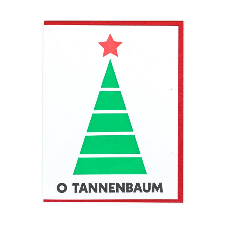 O Tannenbaum Greeting Card Box Set for wholesale by Lady Pilot Letterpress
