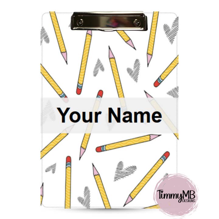 Cuori a Matita - Clipboard Personalizzato per la vendita all'ingrosso da parte di TimmyMB Designs