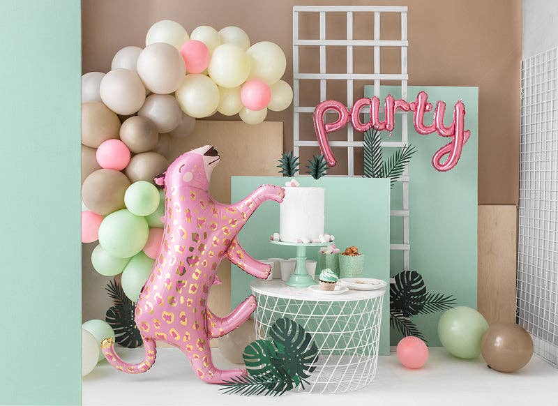 Ellie's Party Supply - Wholesale Balloon - Glossy Leopard Foil Balloon - Jungle Party Centerpiece | 40.5x24 Inches2