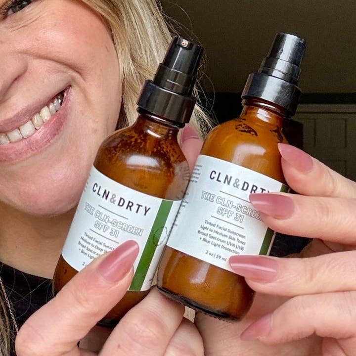 CLN&DRTY Natural Skincare - Wholesale Sunscreen - The CLN-Screen - Mineral Tinted Sunscreen - SPF 310