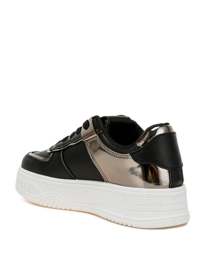 Rag Company - Wholesale Lifestyle Sneakers - Women's - Scouts Metallic Paneling Platform Sneakers