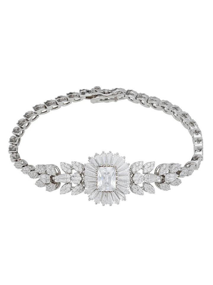 Countess Armband mit Moissanit und Silber für den Großhandel von Latelita