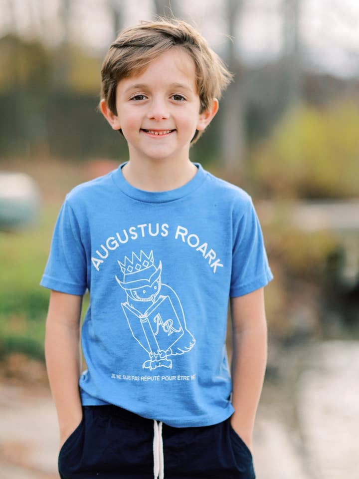 Original Owl Logo on Royal Blue - Kids for wholesale by Augustus Roark