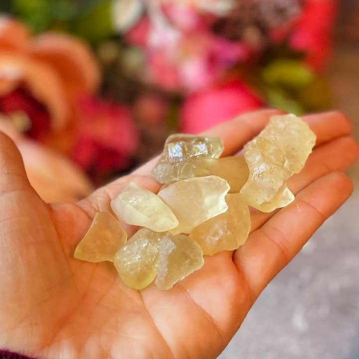 Vidro do Deserto da Líbia a Granel, Tektito Dourado da Líbia, Sacos de 50 Gramas por atacado de Mandala Gems