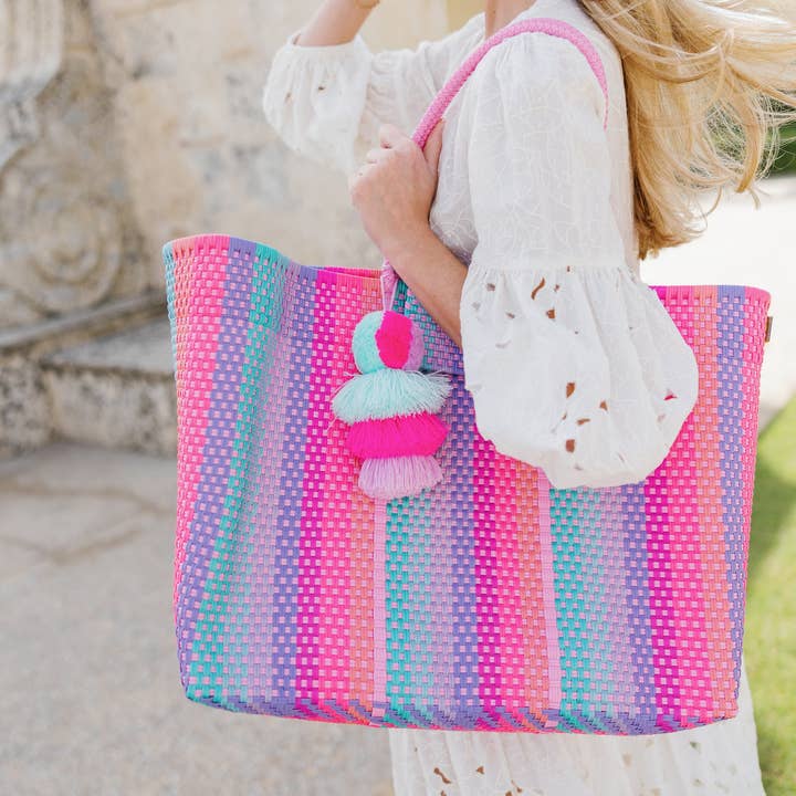 Squeeze De Citron - Wholesale Tote Bag - Women's - Rain Unicorn Swirl Citron Tote2