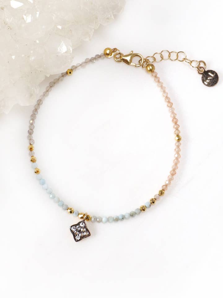 Quatrefoil Charm Bracelet for wholesale by Mickey Lynn