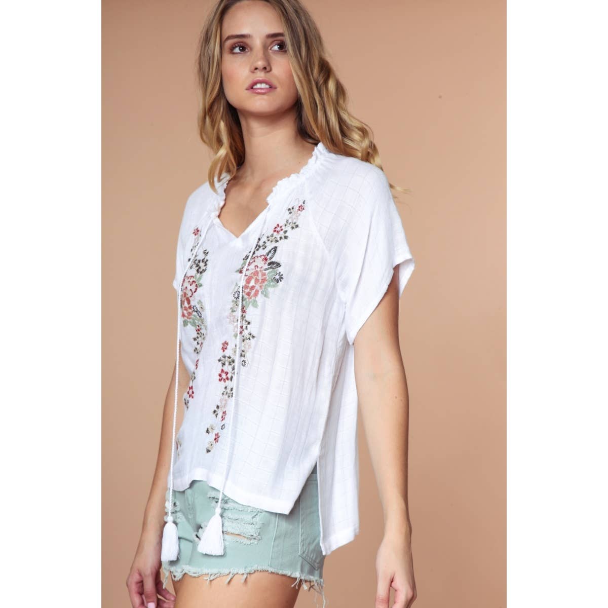 Naked Zebra Rack - Wholesale Blouse - Women's - Embroidery Boho Blouse1