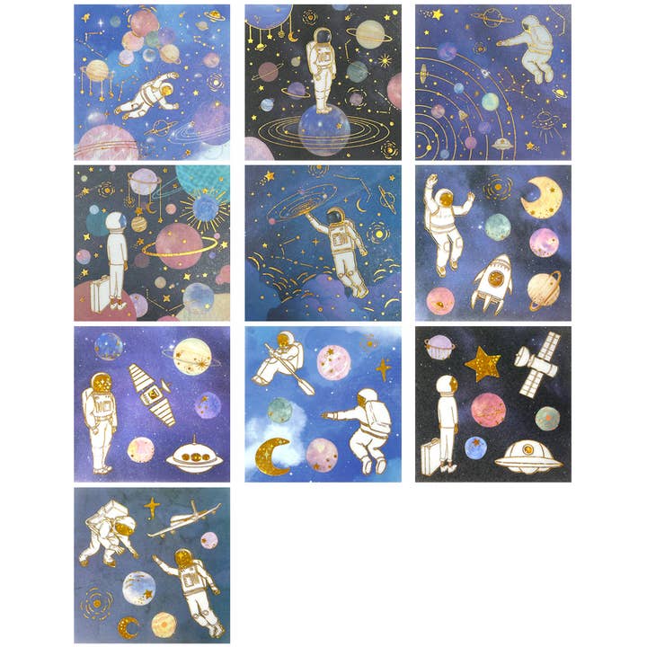 Wrapables.com - Wholesale Washi Tape - Wrapables Decorative Gold Foil Washi Tape and Sticker Set29