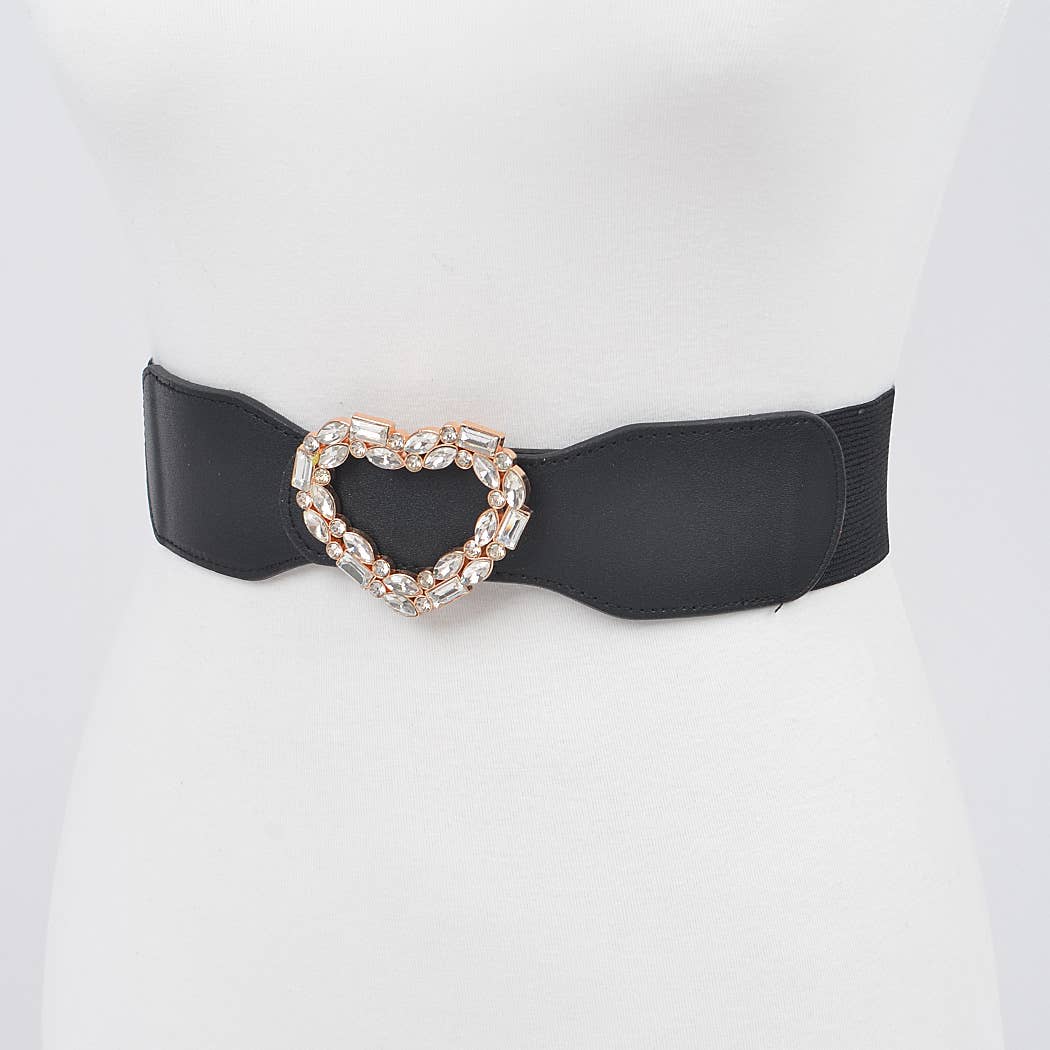 3AM BY H&D ACCESSORIES - Venta al por mayor Cinturón - Mujer - Cinturón elástico con hebilla de diamantes de imitación2