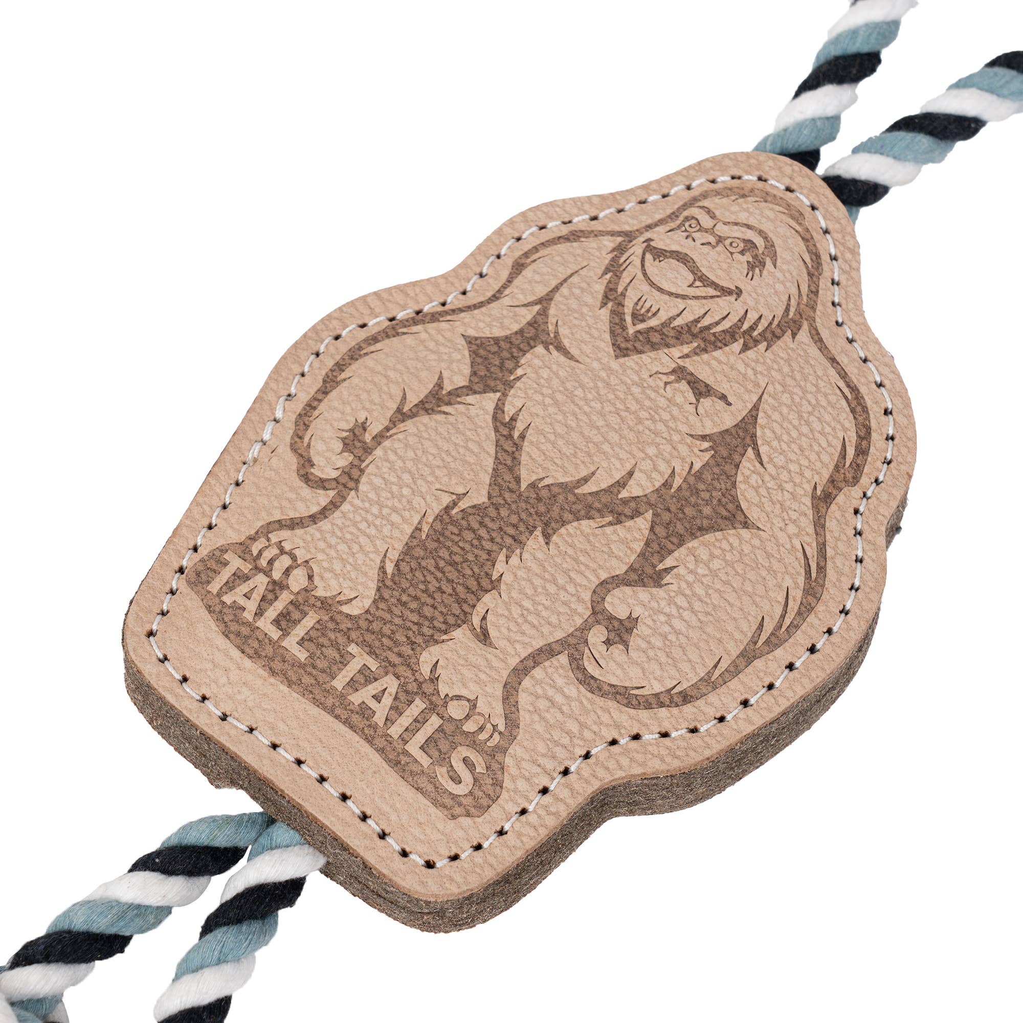 Tall Tails - Wholesale Pet Rope Toy - Dog - Tall Tails Natural Leather Big Foot Tug Dog Toy2
