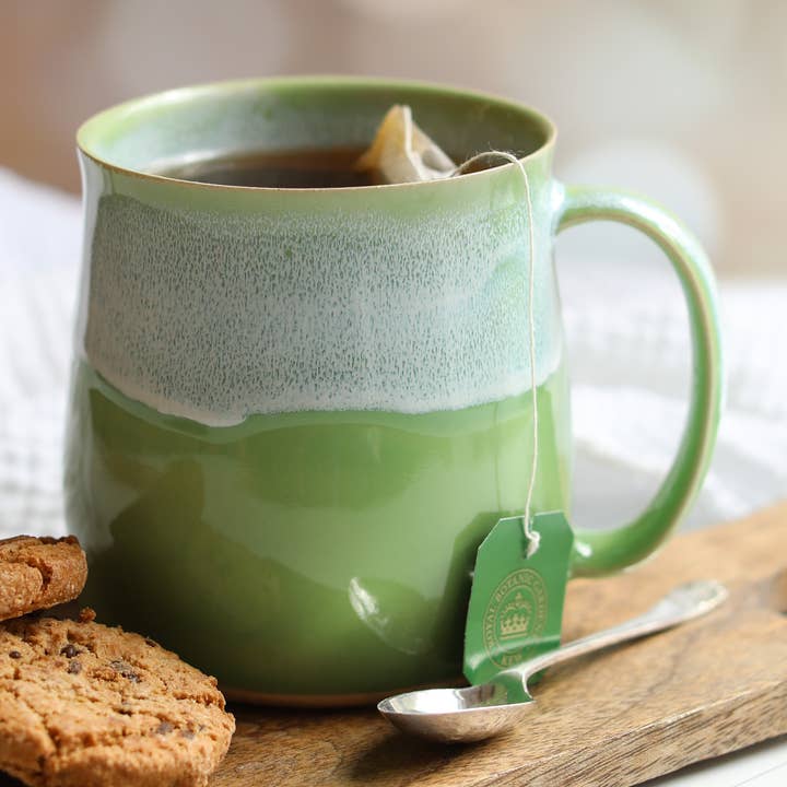 Pea Green Handmade Coffee Mugs | Handmade Mugs | Ceramic Mug for wholesale by Glosters Pottery