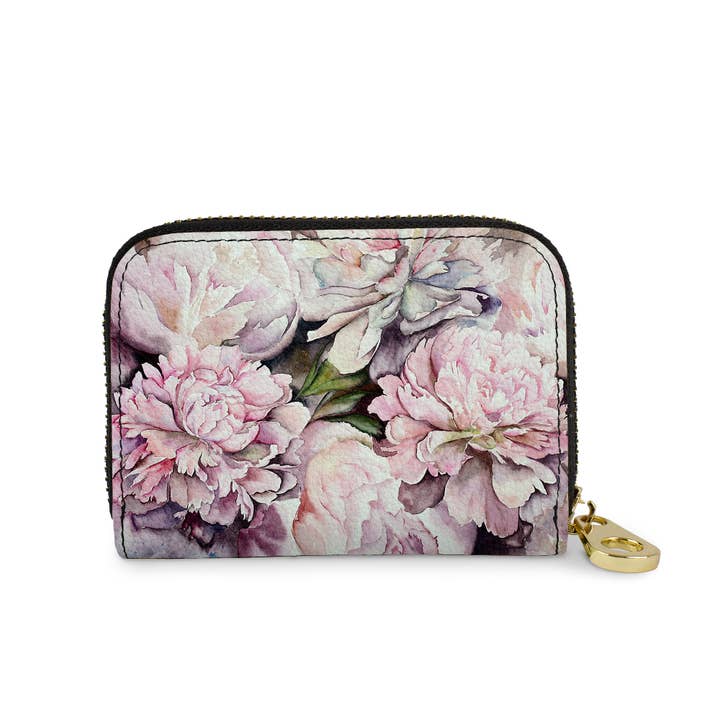 Peonies Zipper Wallet for wholesale by Monarque