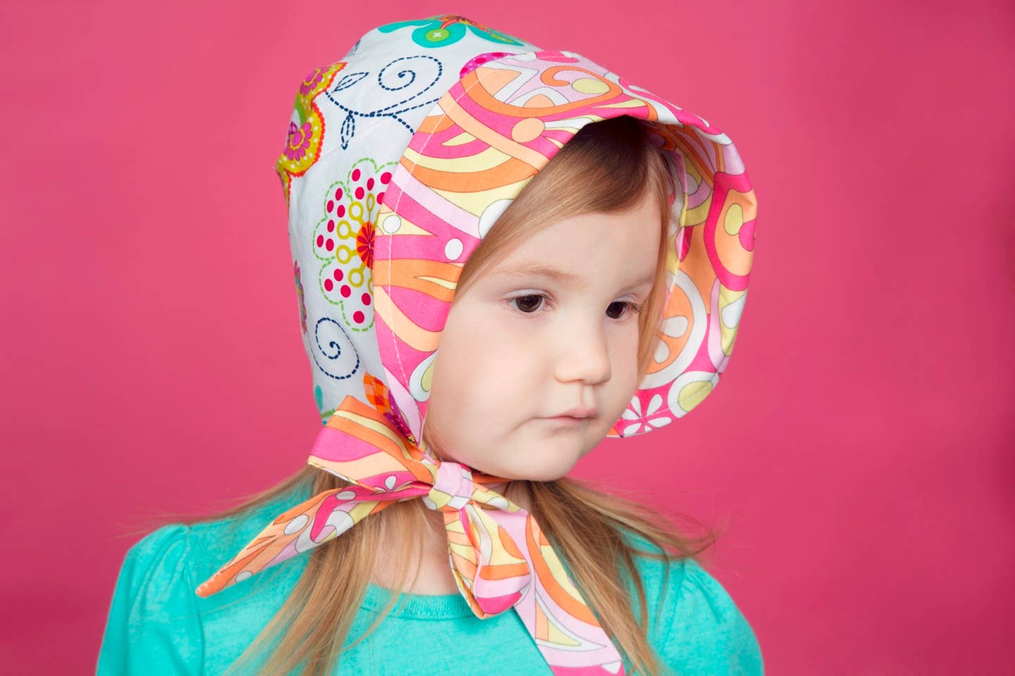 The Daisy Baby LLC - Wholesale Sun Hat - Kids - Flowers Sun Bonnet Handmade Heirloom Baby Shower Gift Hat