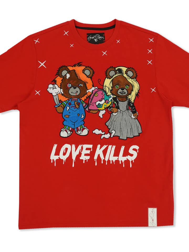 F137 Love Kills Tee - Red for wholesale by Frost Originals
