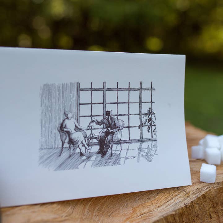 Sugarheads - Vente Carte de vœux classique - Thé fantaisiste stylo et cartes de vœux à l'encre3