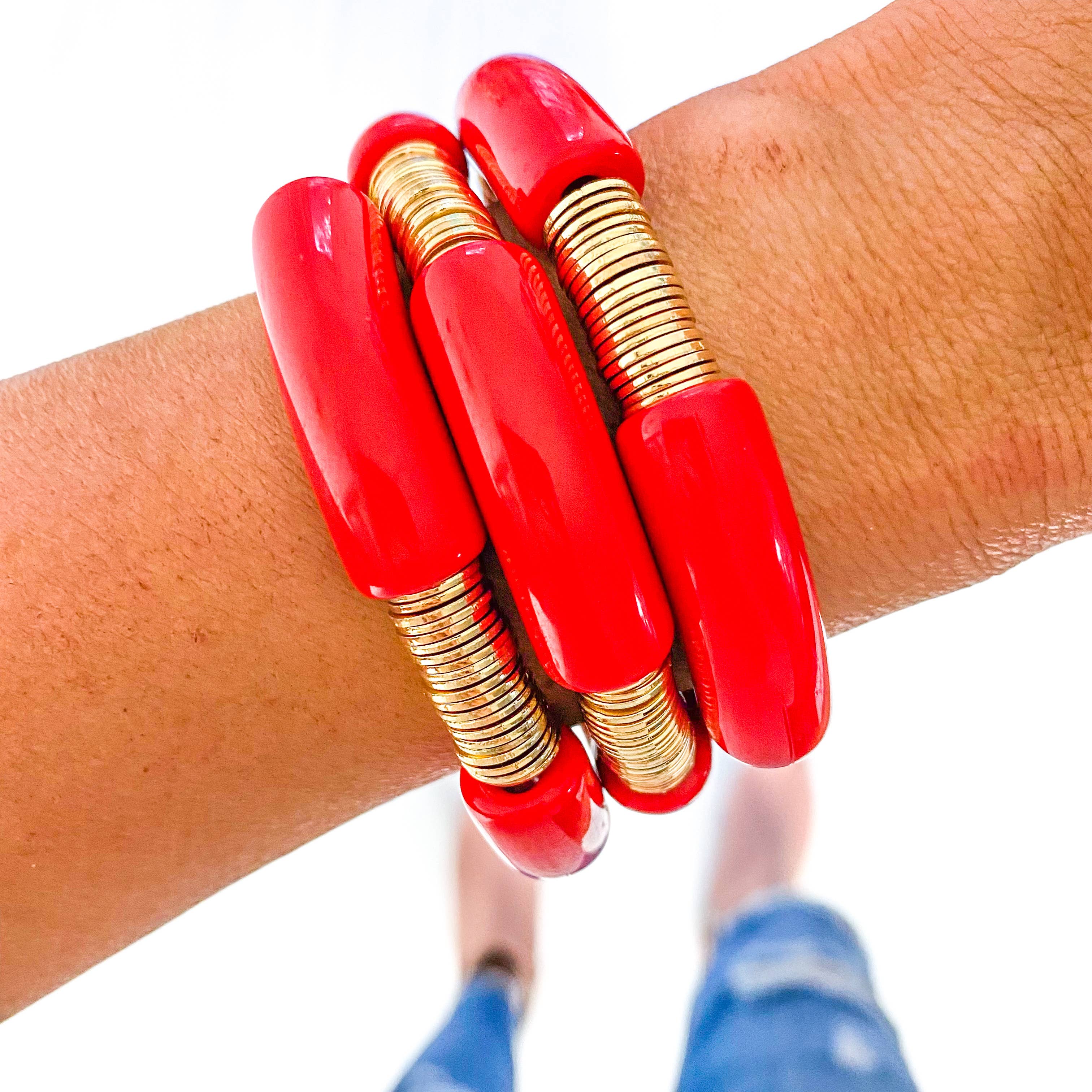 Savvy Bling - Venta al por mayor Juegos de joyas - Pulseras y collares rojos para el Día del Juego30