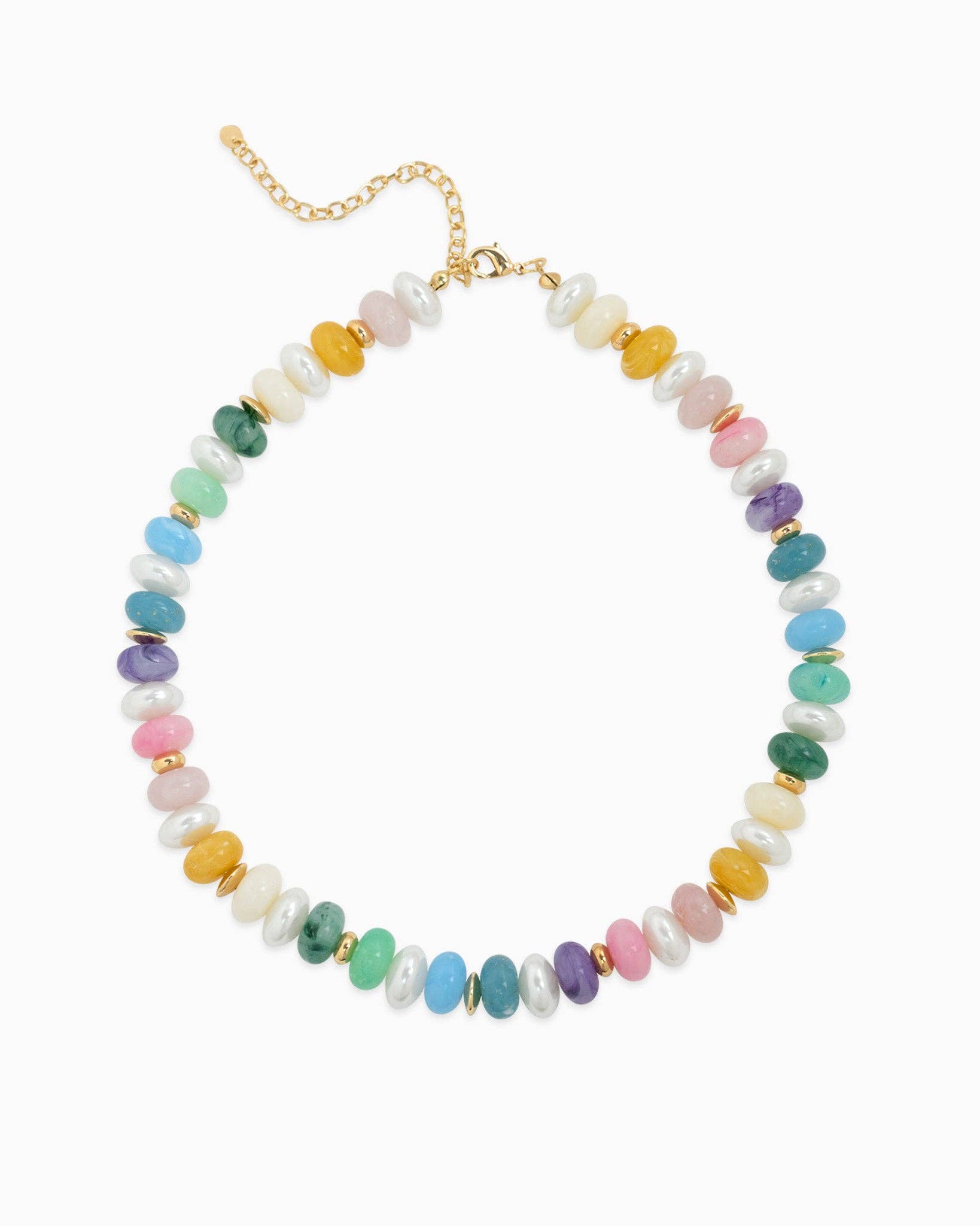 Sessori - Wholesale Bib Necklace - Marble Color Pearl Beaded Necklace1