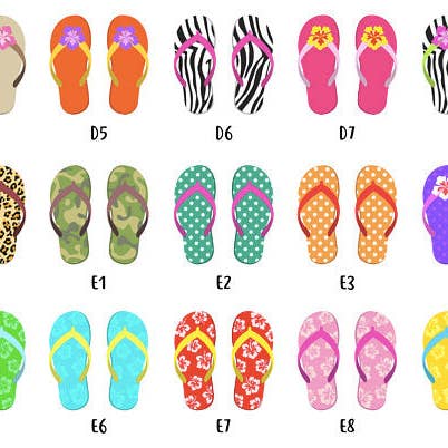 Mermaid Marys – wholesale Art print – Framed Personalised Family Flip Flop Print7