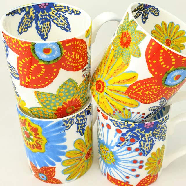 Mug Flower Power pour la vente par Rob Turner THE ART OF TABLEWARE
