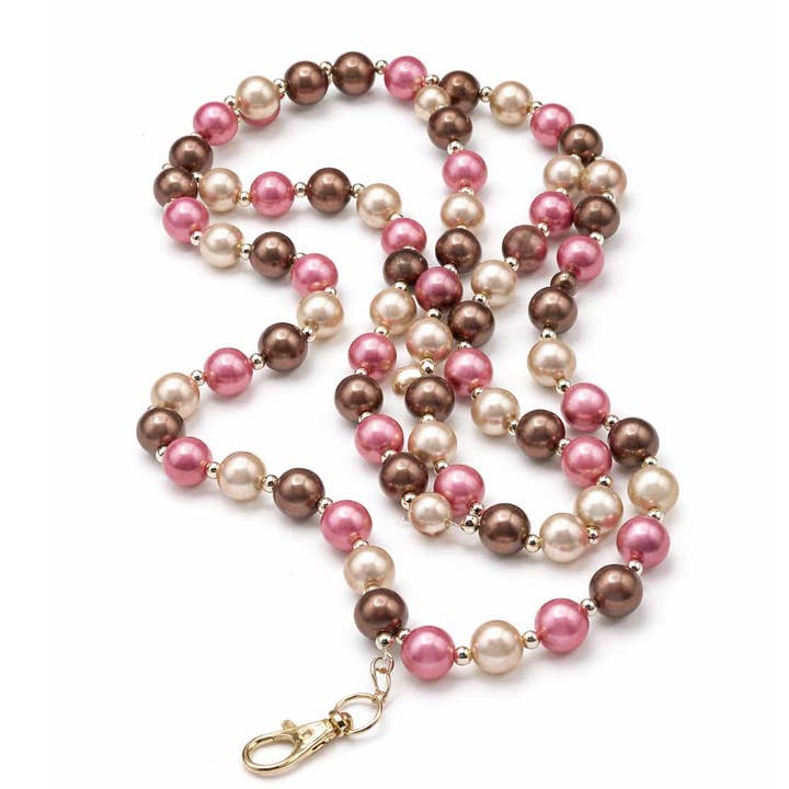 Cadena de teléfono salmón-arena-teca de perlas 3D brillantes para venta al por mayor de Impala