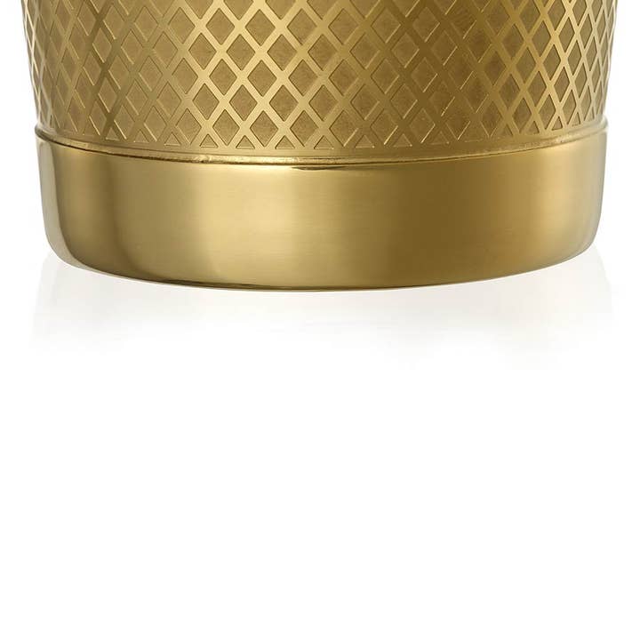 Barfly Mixology Gear & Mercer Culinary - Wholesale Cocktail Shaker - Barfly Diamond Lattice Shaker Set, Gold Plated3