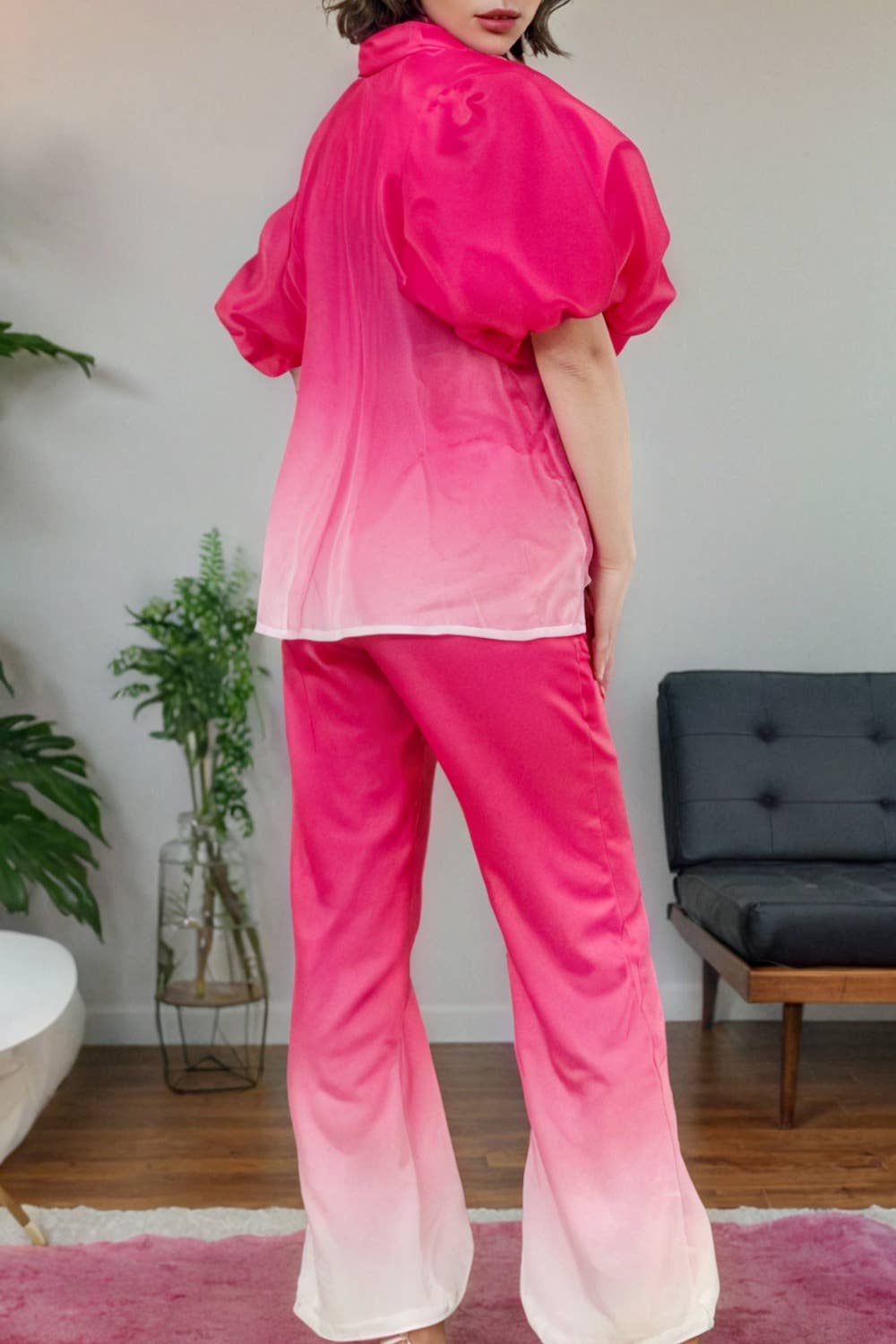 ROSE ENSEMBLE PANTALON / HAUT OMBRE A95001 en vente sur Faire2