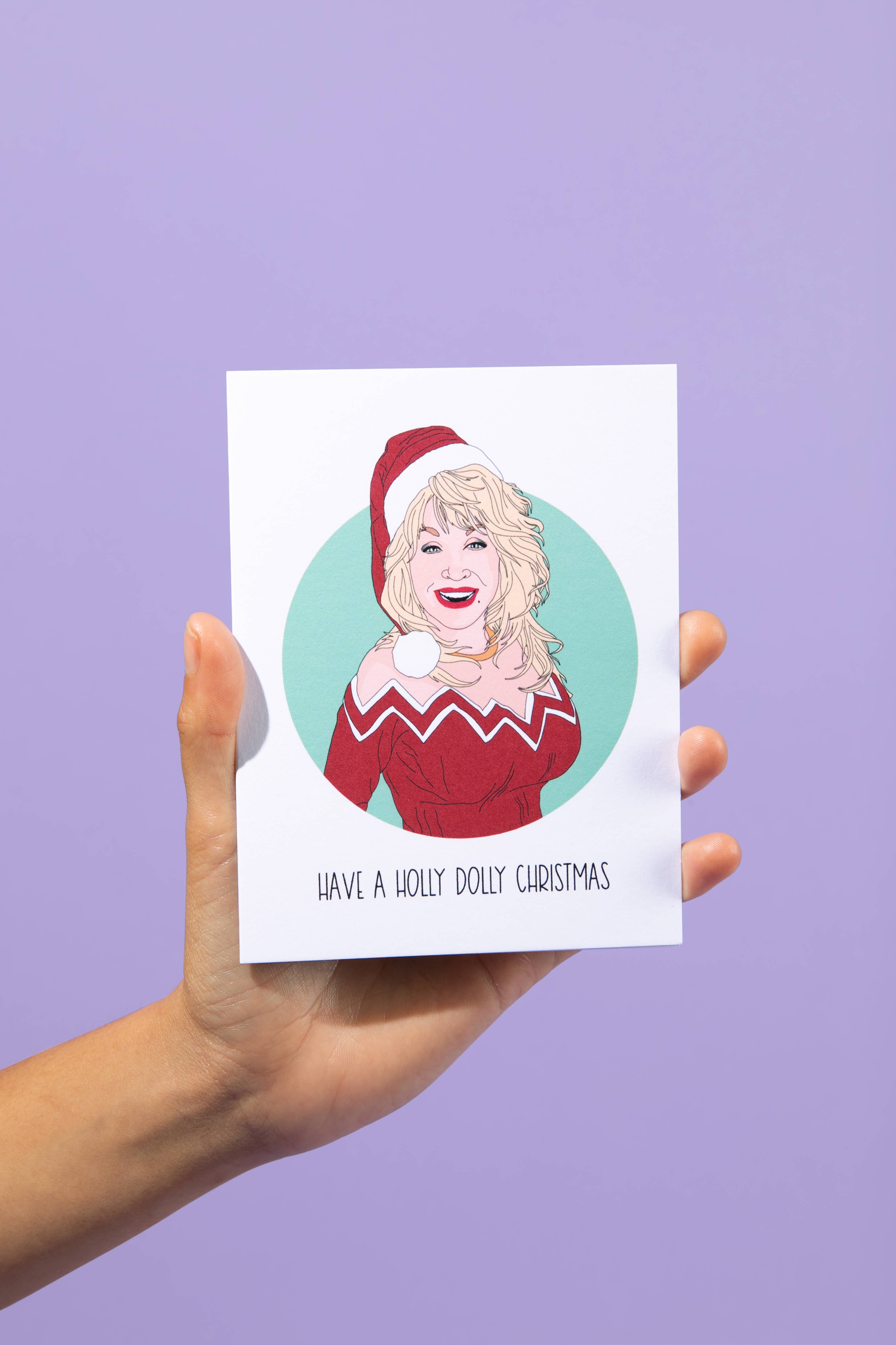 Sammy Gorin LLC – wholesale Christmas card – Have a Holly Dolly Christmas Card1