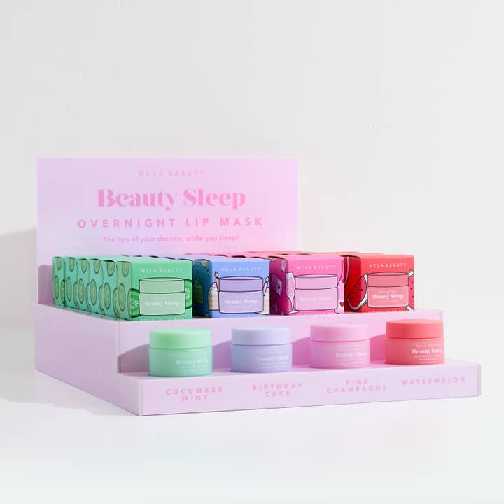NCLA Beauty - Wholesale Lip Treatment/Mask - Beauty Sleep Lip Mask Bundle w/ FREE display