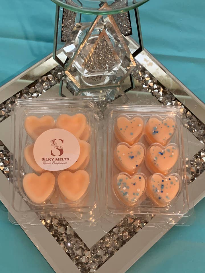 Snöflinga Clamshell hjärta för wholesale av Silky melts