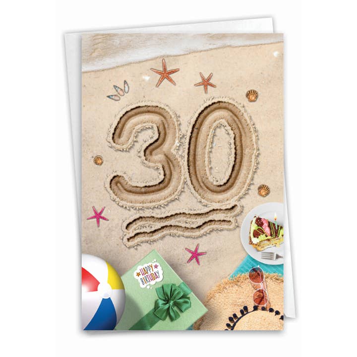 NobleWorks - Wholesale Birthday Card - Birthday Card - Beach Party - 30
