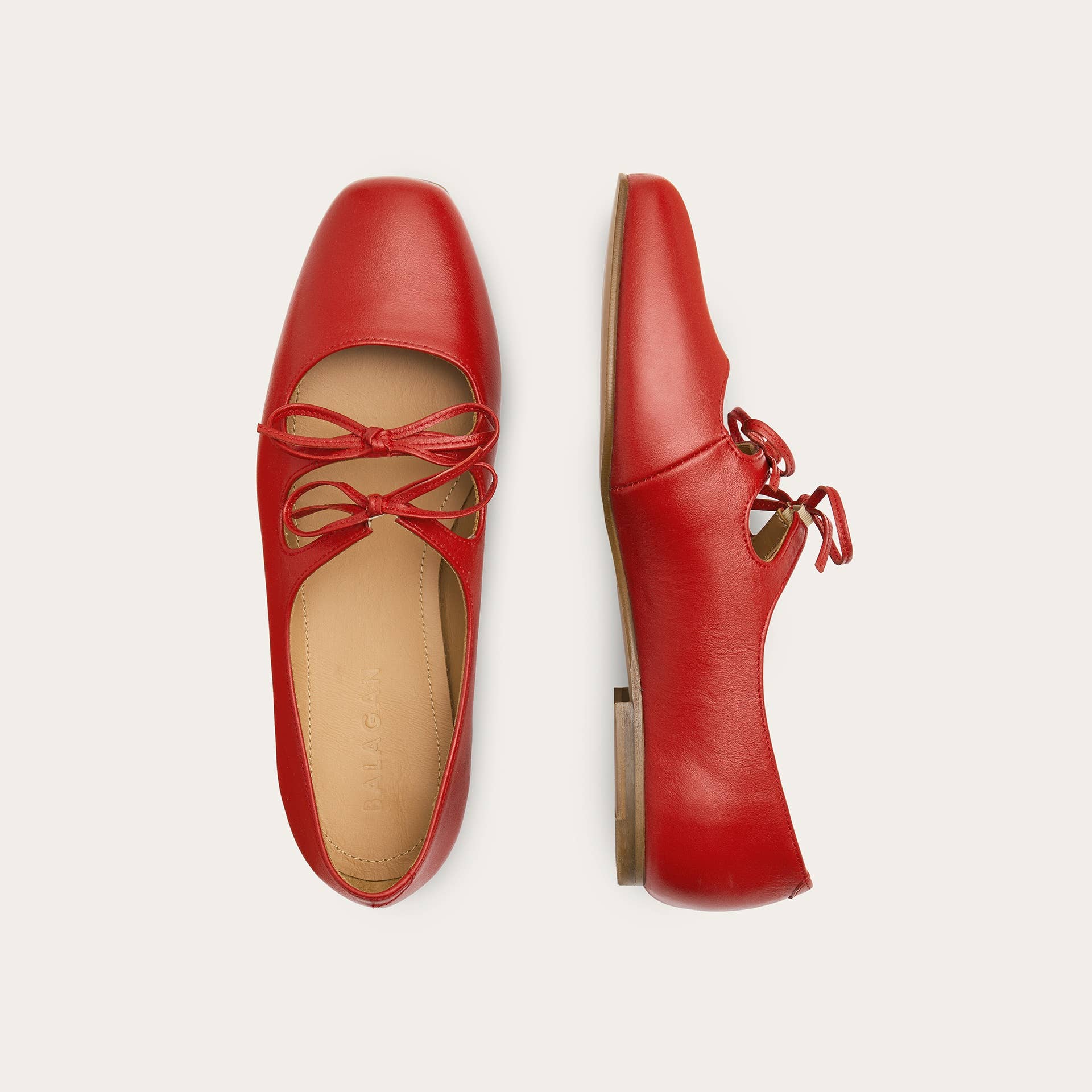 red Shirley Ballerina, marsala for wholesale on Faire2