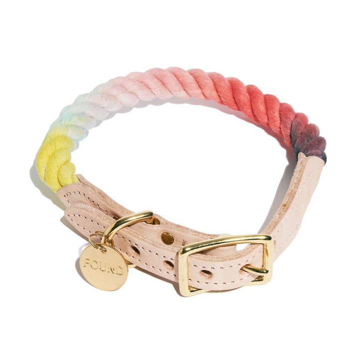 Collier pour chat et chien Original Claude Ombre en corde de coton pour la vente par Found My Animal