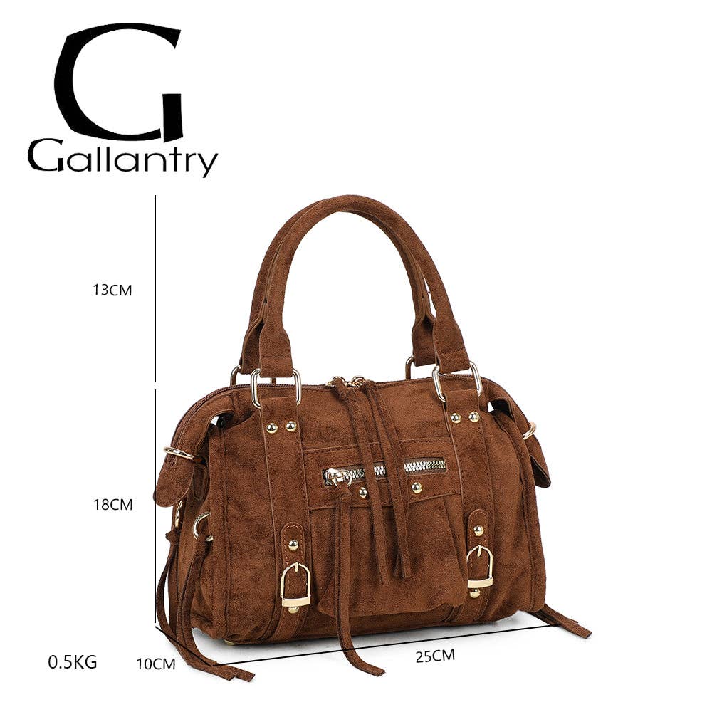 Gallantry – wholesale Shoulder bag – women's – Skyla Small Golden Suede18