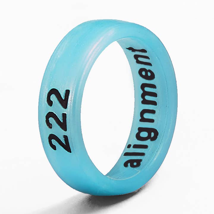 Flip Reversível Angel Numbers 222 e Anel de Alinhamento por atacado de Flip Rings