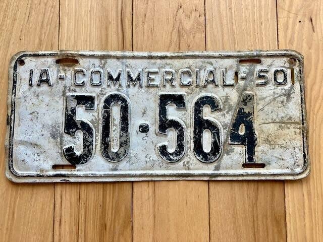1950 Iowa Commercial License Plate for wholesale by RusticPlates