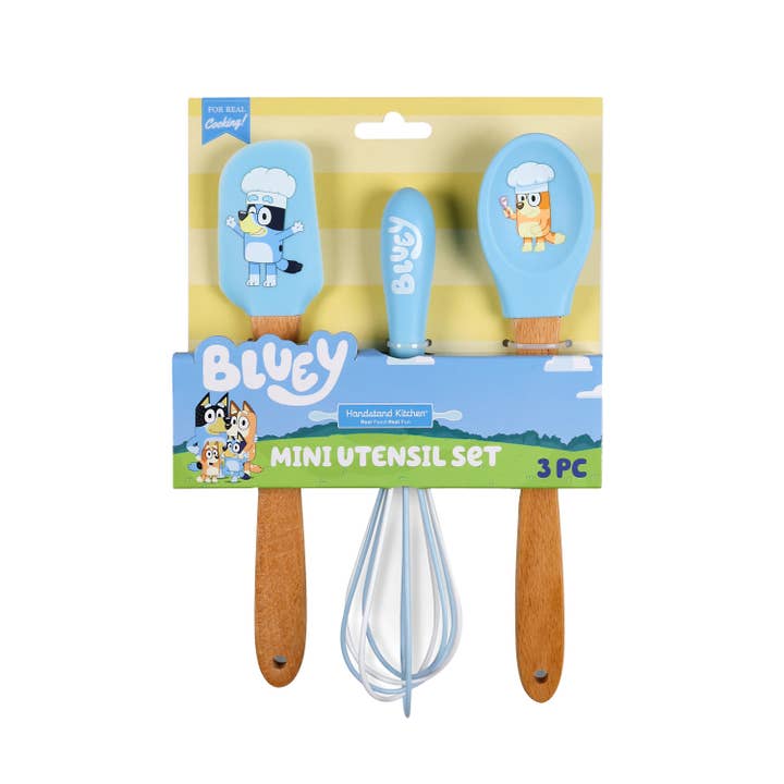Bluey Mini Bestekset - 3-delige Mini Spatel, Garde, Lepel voor wholesale door Handstand Kitchen
