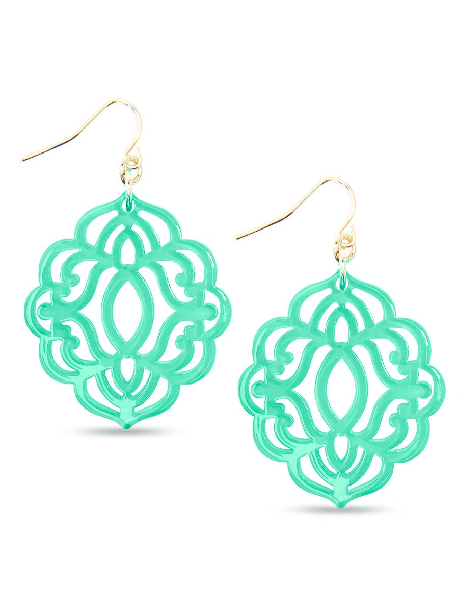 ZENZII Jewelry – Engroshandel Hængeøreringe og creoløreringe – Barok Resin Drop Øreringe8