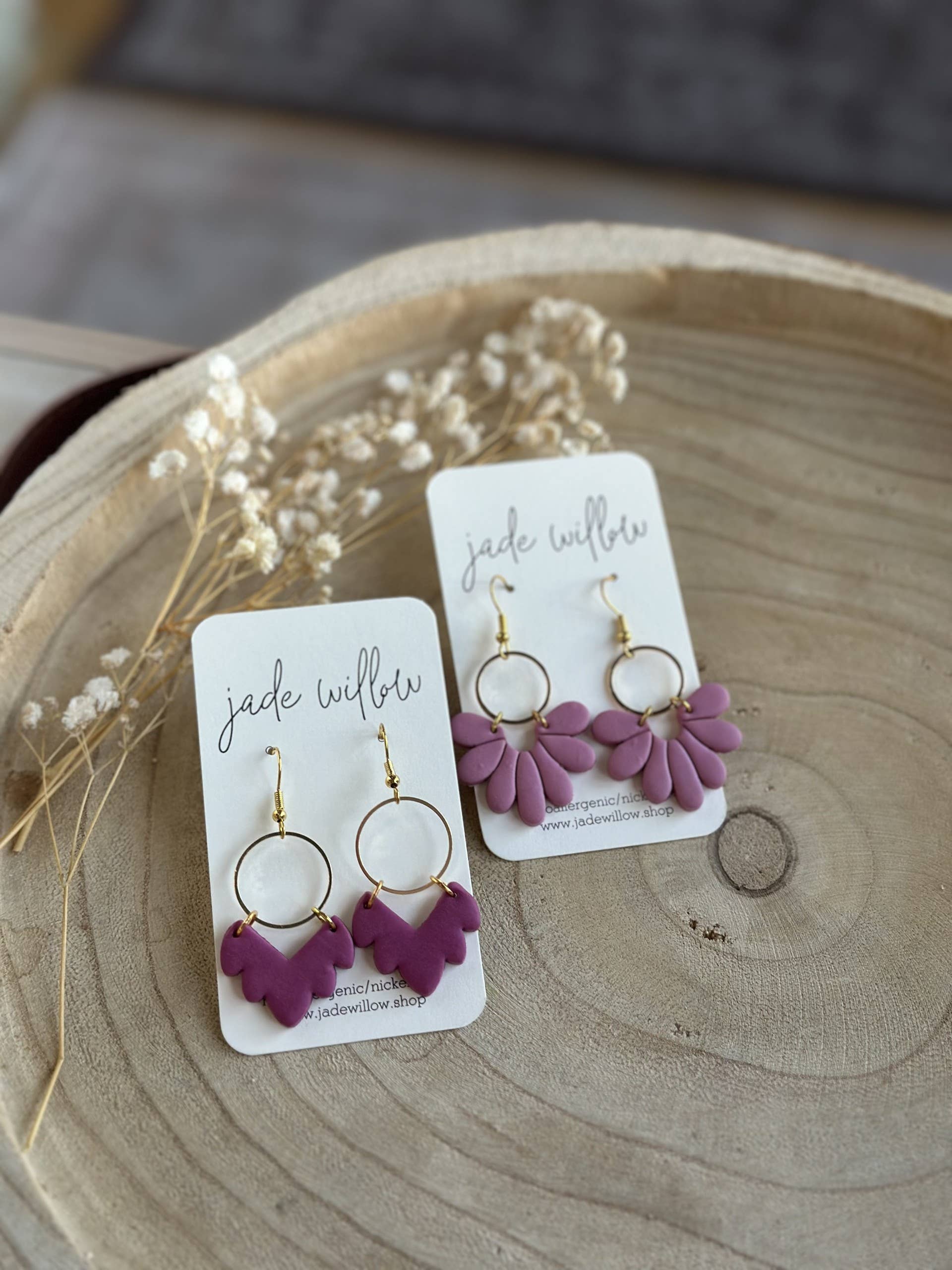 jade willow - Wholesale Dangle Earrings - Dangle Clay Earrings | pink variety pack | assorted styles1