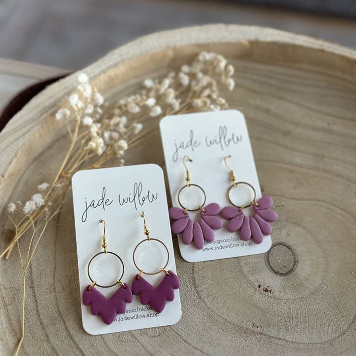 jade willow - Wholesale Dangle Earrings - Dangle Clay Earrings | pink variety pack | assorted styles1