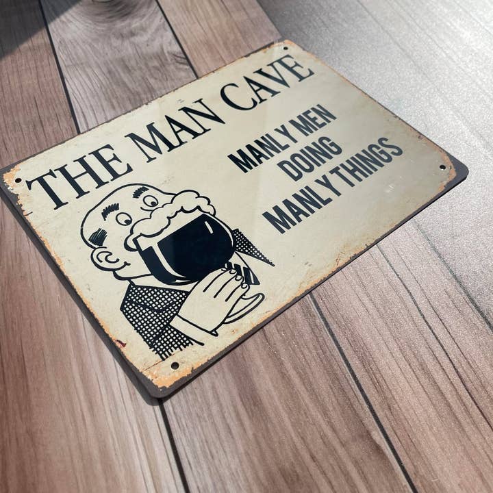 The British Metal Signs Company - Wholesale Sign - Man cave fun notice for him wall art Metal Sign Plaque