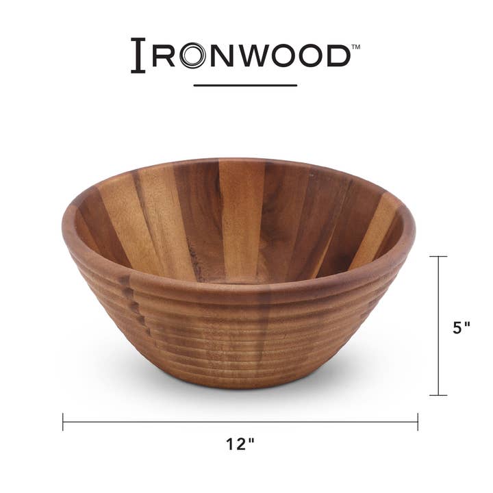 Fox Run Brands - Wholesale Serveerschaal - Ironwood Gourmet Bijenkorf Fruit- en Saladeschaal, Groot 12"5