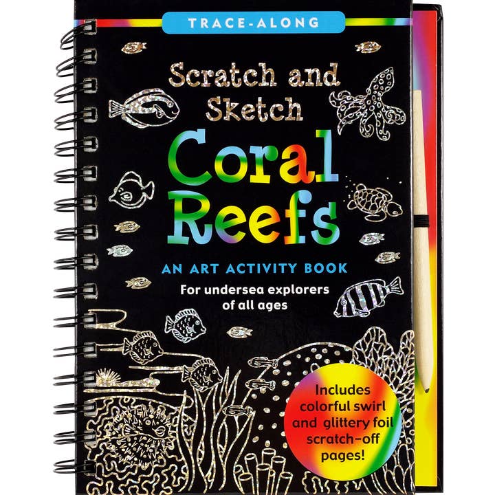 Peter Pauper Press - Wholesale Sketchbook/Sketchpad - Coral Reefs Scratch and Sketch