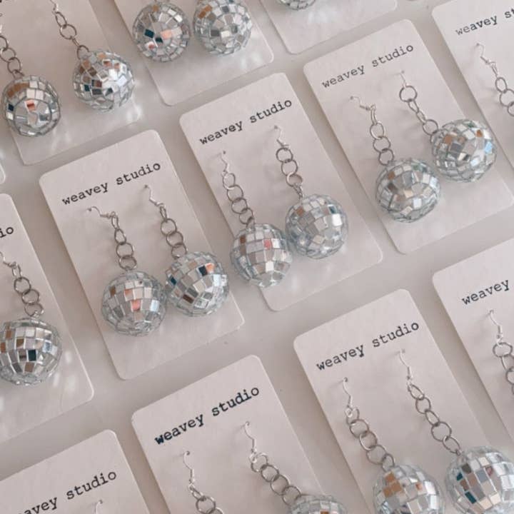 Weavey Studio - Wholesale Dangle earrings - Disco Dangle Earrings
