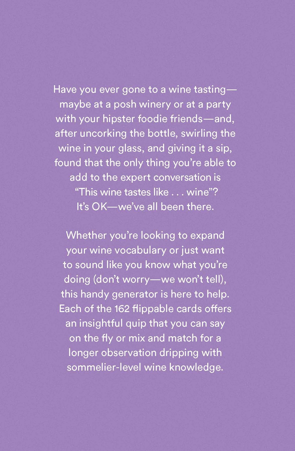 Chronicle Books - Wholesale Card Game - Wine Convo Generator4