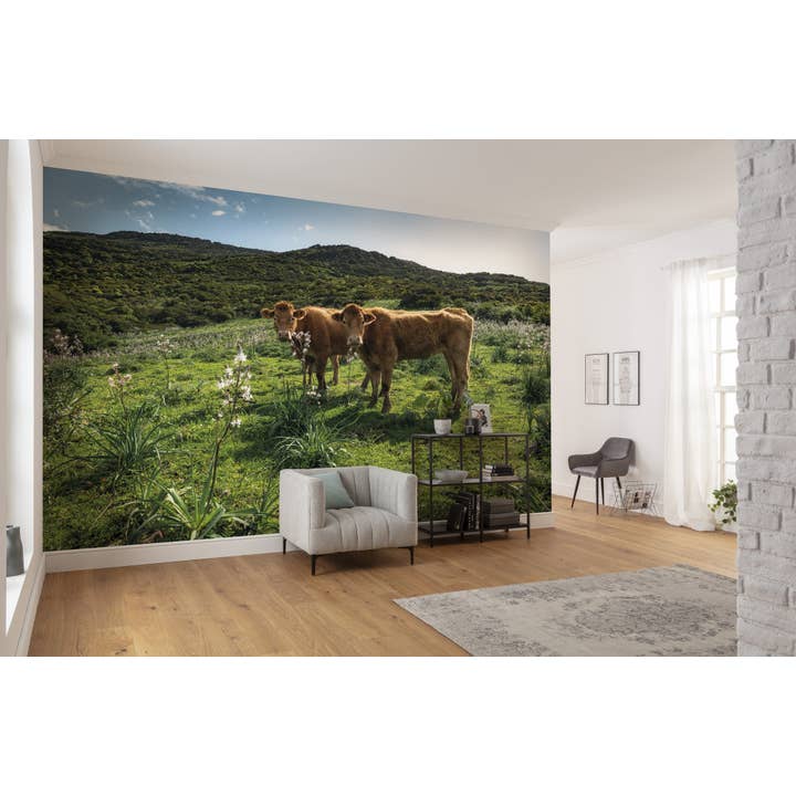 Papel pintado fotográfico de lana, paraíso de vacas, tamaño 450 x 280 cm para venta al por mayor de Komar Products GmbH & Co. KG
